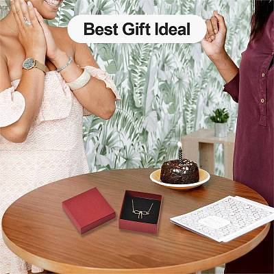 12Pcs 6 Colors Cardboard Jewelry Boxes CBOX-FS0001-10-1