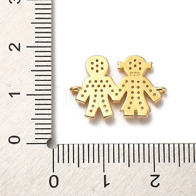 925 Sterling Silver Connector Charms STER-H110-08G-1