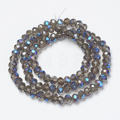 Electroplate Glass Beads Strands EGLA-A034-T6mm-I10-1