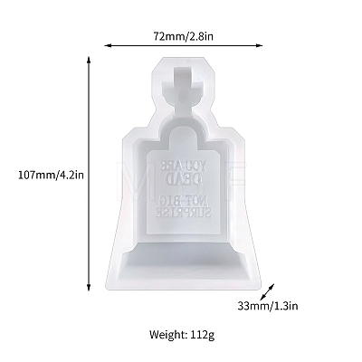 Tombstone DIY Food Grade Silicone Candle Molds PW-WG50061-06-1