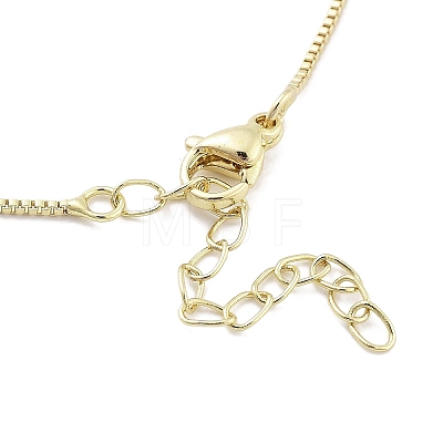 Brass Pendants Necklace NJEW-B101-02G-04-1