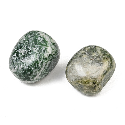 Natural Green Spot Jasper Beads GG-CBAD0F6-B02-01-1