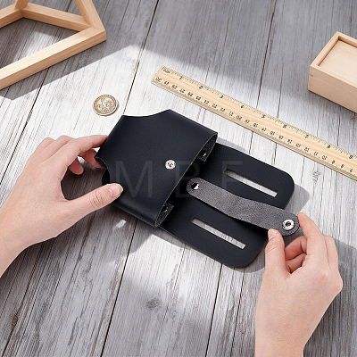 PU Leather Tape Measure Holder for Belt TOOL-WH0059-080C-1