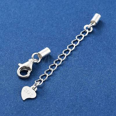 925 Sterling Silver Curb Chain Extender STER-G039-03C-S-1