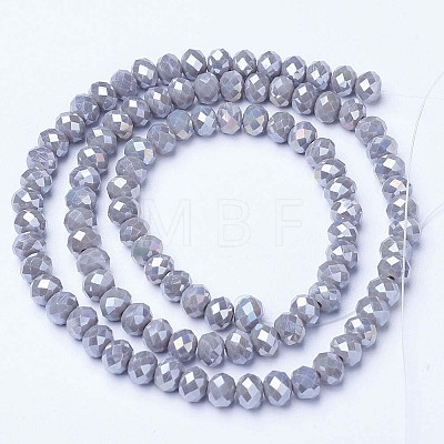 Electroplate Glass Beads Strands EGLA-A034-P2mm-B17-1