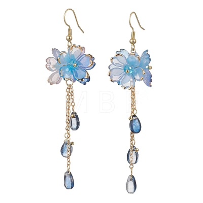Flower Dangle Earrings EJEW-TA00636-1