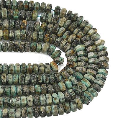 Natural African Turquoise(Jasper) Beads Strands G-L654-I04-01-1