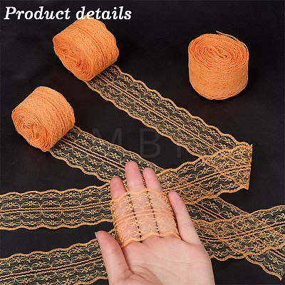 3 Rolls Guipure Non-Stretch Lace Trim OCOR-GF0004-52D-1