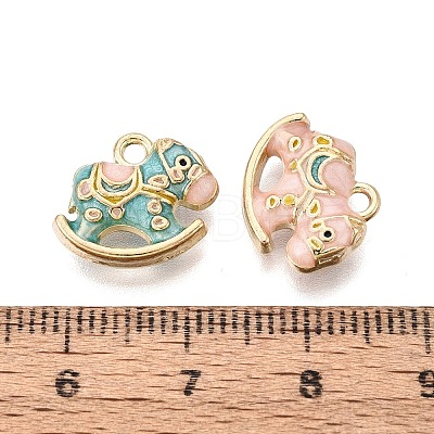 Alloy Enamel Pendants ENAM-N069-08KCG-1