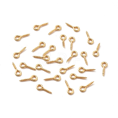 304 Stainless Steel Screw Eye Pin Peg Bails STAS-E044-07G-02-1