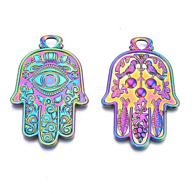 Religion Theme Rainbow Color Alloy Pendants PALLOY-N156-197-NR-1