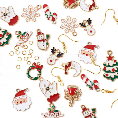 DIY Christmas Earring Making Kits DIY-TA0002-86-1