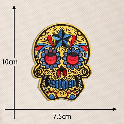 Computerized Embroidery Cloth Self Adhesive Patches PW-WG23014-01-1