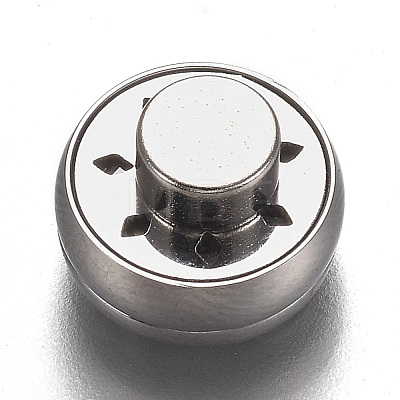 304 Stainless Steel Diffuser Locket Aromatherapy Essential Oil AJEW-N025-08P-1