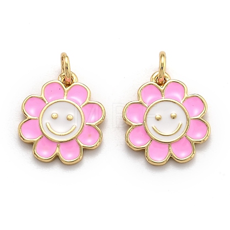 Brass Enamel Charms X-KK-O135-01A-1