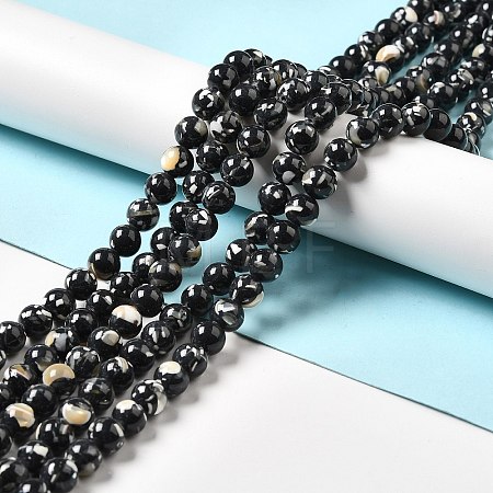 Synthetic Turquoise and Sea Shell Assembled Beads Strands G-D482-01E-01-1