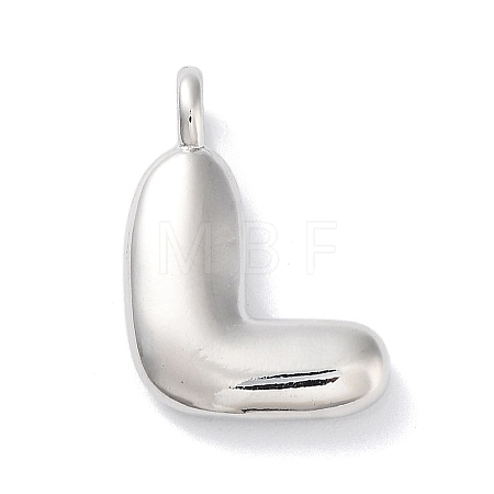 Rack Plating Brass Balloon Letter Pendants X-KK-C050-01P-L-1