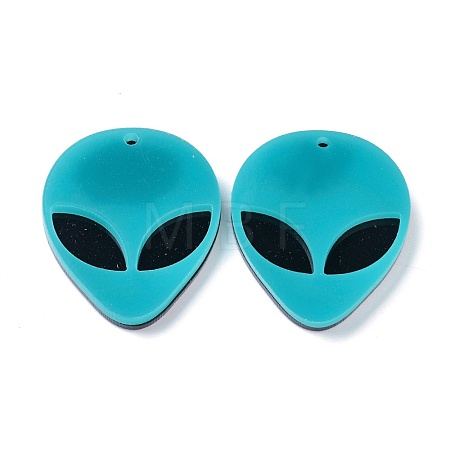 Opaque Acrylic Pendants MACR-P023-01C-1