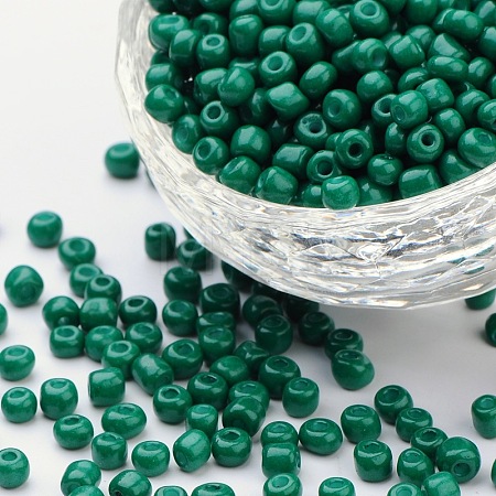 Baking Paint Glass Seed Beads SEED-US0003-4mm-K26-1