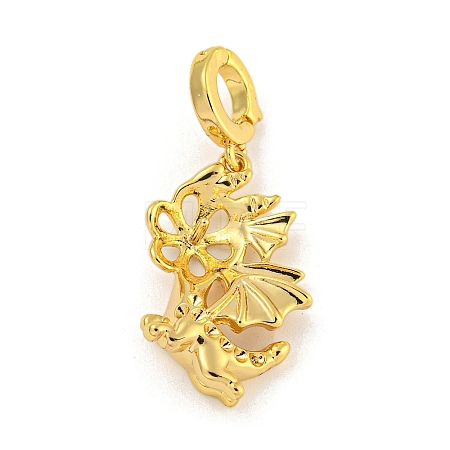 Long-Lasting Plated Brass Pendant Bails KK-O008-02B-G-1