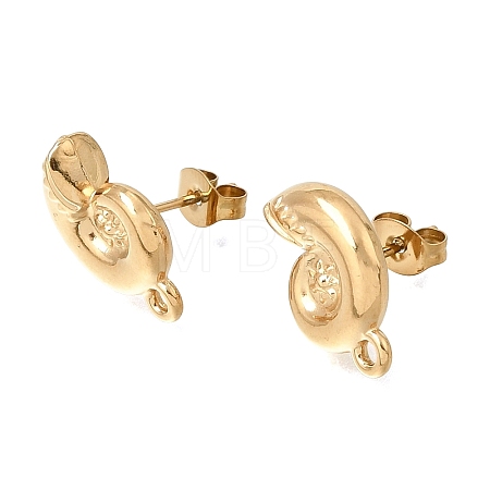 304 Stainless Steel Stud Earring Findings STAS-D391-04C-G-1