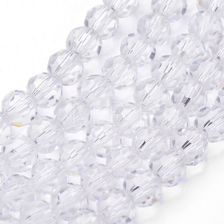Transparent Glass Bead Strands X-GLAA-G013-6mm-72-1
