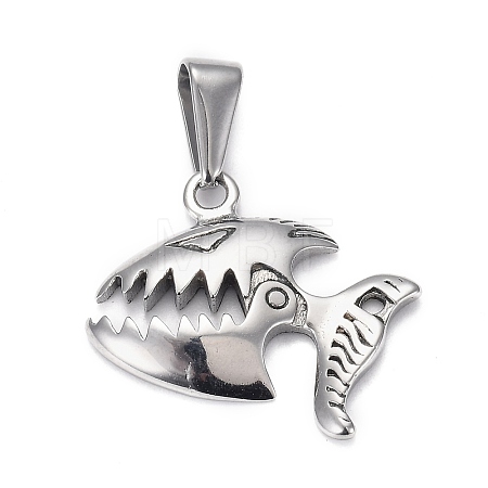 304 Stainless Steel Pendants STAS-H110-02AS-1