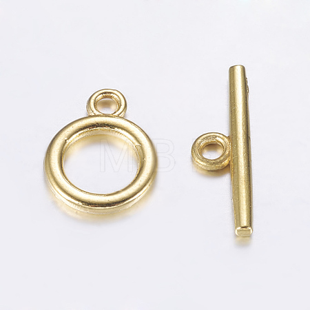 Alloy Toggle Clasps TIBE-EA774Y-G-RS-1