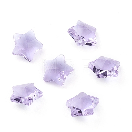 Transparent Glass Pendants GLAA-P037-04-10-1