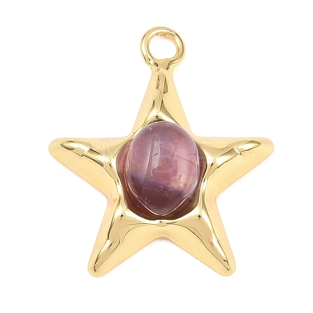 Natural Amethyst Pendants GG-G001-01G-08-1