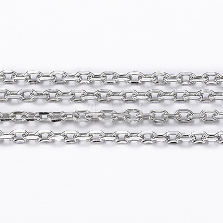 Tarnish Resistant 304 Stainless Steel Cable Chains CHS-H009-23P-1