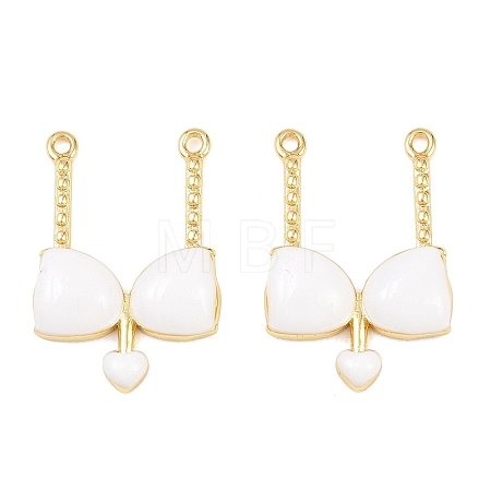 Brass Enamel Pendants KK-B167-03G-02-1