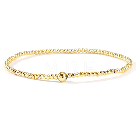 Minimalist Brass Beads Stretch Bracelets for Women XV4057-5-1