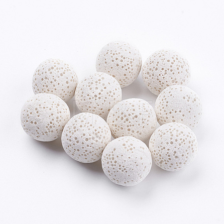Unwaxed Natural Lava Rock Beads LS-G-I190-16mm-B03-1