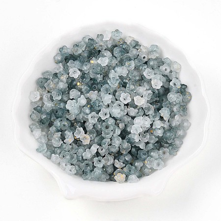 Frosted Transparent Acrylic Beads X-OACR-N137-72L-1