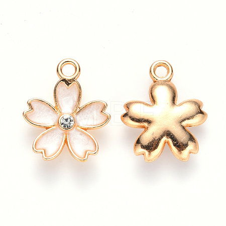 Alloy Enamel Pendants ENAM-S121-052B-1