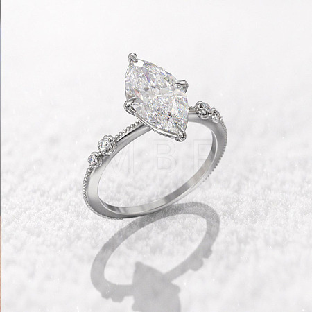 Brass Pave Cubic Zirconia Finger Rings FS-WG1A7FF-04-1