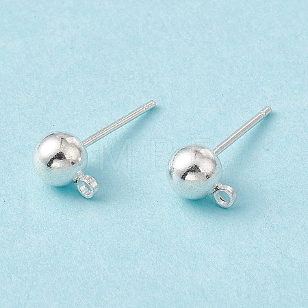 Brass Ball Post Ear Studs EC254-S-1