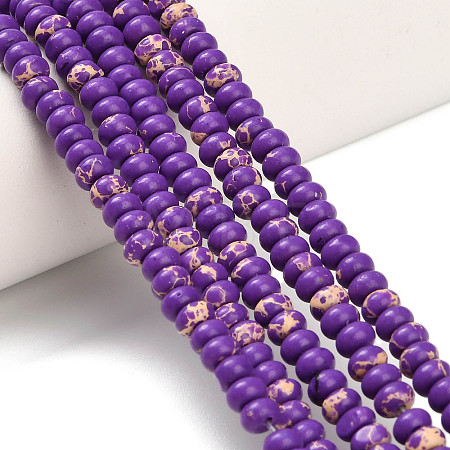 Synthetic Imperial Jasper Beads Strands G-Z110-B04-2x4mm-03-1