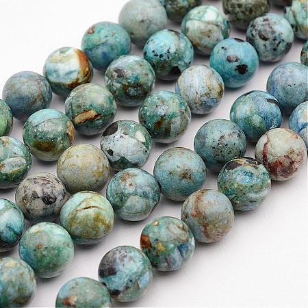Natural Variscite Bead Strands G-P300-01-10mm-1