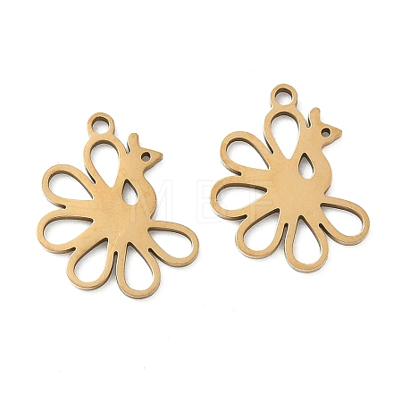 201 Stainless Steel Pendants STAS-F337-08G-1