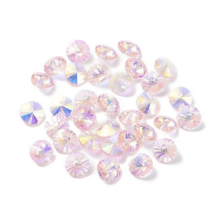 Electroplate Transparent Glass Beads EGLA-Z002-AB08-1