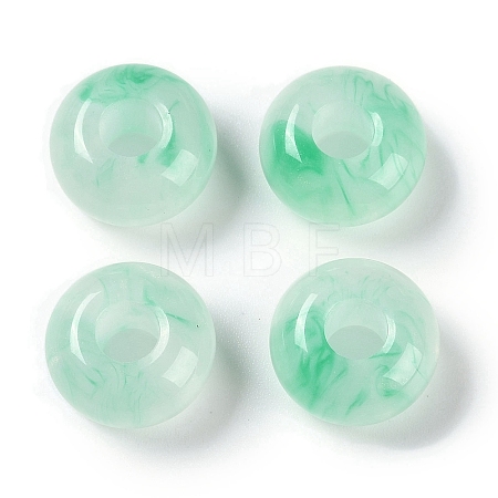 Two Tone Resin European Beads RESI-F055-09H-1