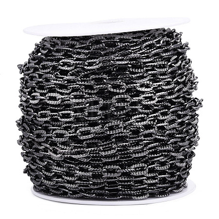 Aluminium Textured Cable Chains CHA-T001-38B-1