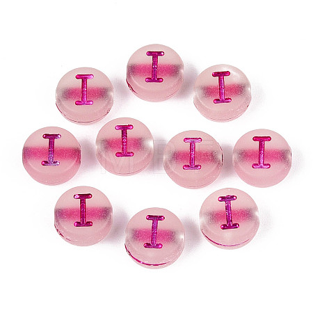 Luminous Frosted Acrylic Beads FACR-T008-02I-1