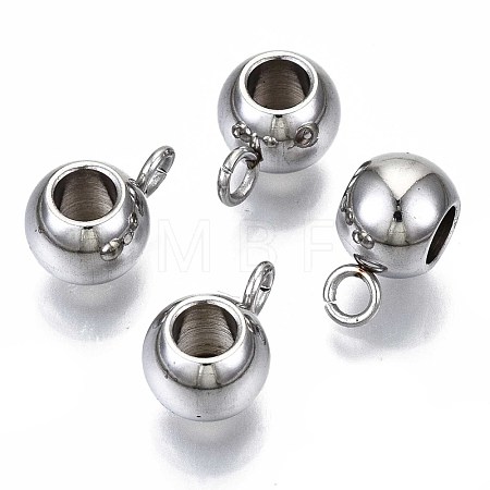 Tarnish Resistant 201 Stainless Steel Tube Bails STAS-S117-007-1