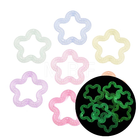 Luminous Transparent Acrylic Beads OACR-Q204-28-1