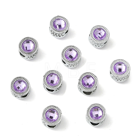 Alloy Acrylic European Beads FIND-YWC0011-04D-1