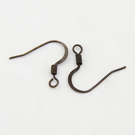 Brass French Earring Hooks X-KK-Q366-AB-NF-1
