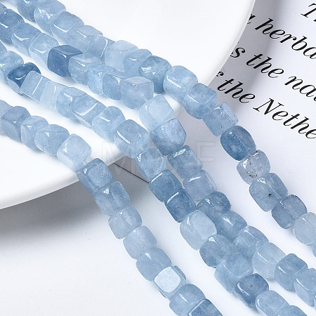 Dyed Natural White Jade Beads Strands G-S364-083A-03-1